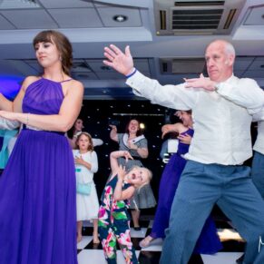 Oakley Court wedding photography of the Bollywood style dancing