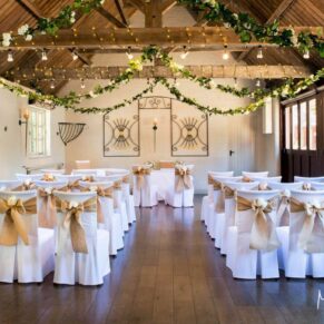 Five Arrows Hotel wedding ceremony interiors inside Old Coach House