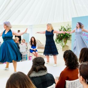 A dance demonstration at the Waddesdon Wedding Inspiration Day