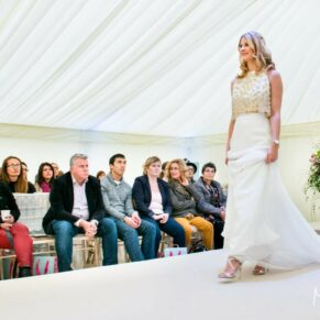 The bridal fashion show at the Waddesdon Wedding Inspiration Day