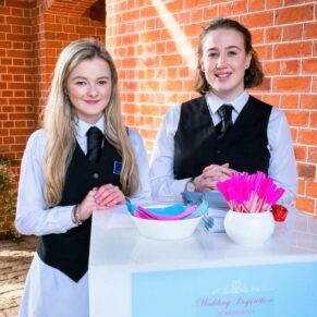 The entrance staff at Waddesdon Wedding Inspiration Day
