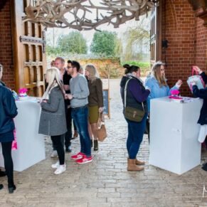 The entrance area at the Waddesdon Wedding Inspiration Day