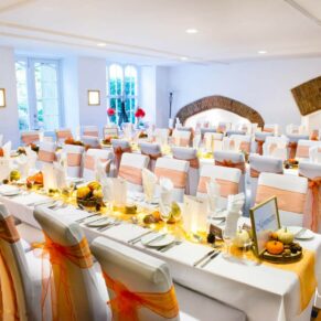 Missenden Abbey autumn wedding interiors in the Dining Room