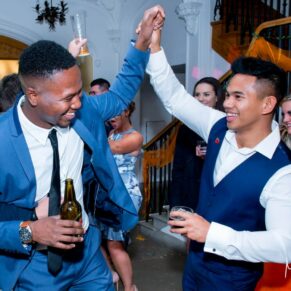 Missenden Abbey autumn wedding shots on the dancefloor