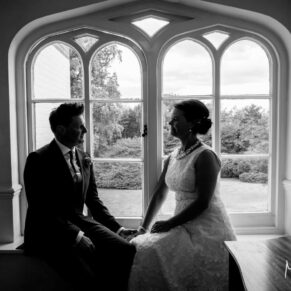 Taplow House Hotel silhouette wedding photos