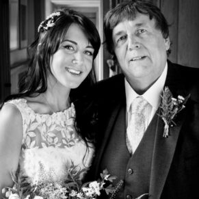 Dairy Waddesdon wedding photographs of the bride with her father
