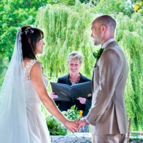 Dairy Waddesdon wedding photographs of the vows