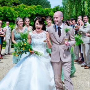 Dairy Waddesdon wedding photographs of the newlyweds straight after the ceremony