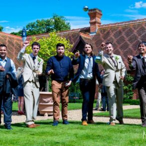 Dairy Waddesdon wedding photographs of the fun and games