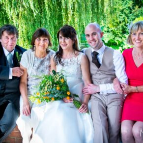 Dairy Waddesdon wedding photographs of the close family members