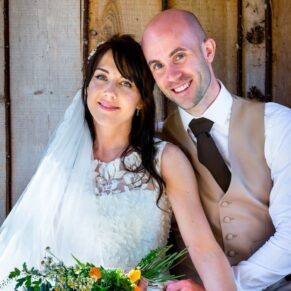 Dairy Waddesdon wedding photographs of the newlyweds in the Secret Garden folly