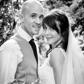 Dairy Waddesdon wedding photographs of the bride and groom in the Secret Garden