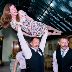 Dairy Waddesdon wedding photographs of a very brave guest
