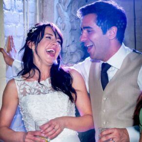 Dairy Waddesdon wedding photographs of lots of laughter