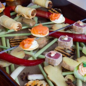 Canapes at Waddesdon Wedding Inspiration Event