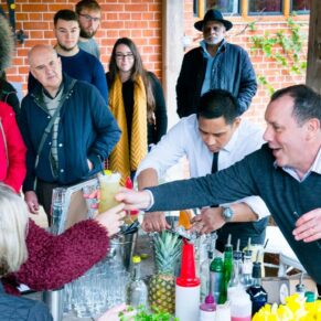 Cocktail demonstration at Waddesdon Wedding Inspiration Event