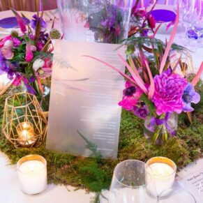 Table details at Waddesdon Wedding Inspiration Event
