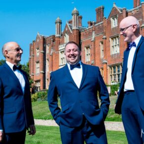 Latimer Estate wedding photos of the lads before the ceremony