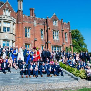 Latimer Estate wedding photos on the steps