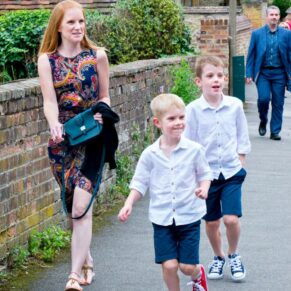 Wedding at St Mary's Church Thame - running late for the ceremony