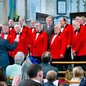 Wedding at St Mary's Church Thame - the choir singing