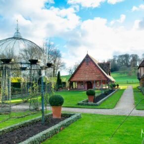 Dairy, Waddesdon Christmas wedding view of the Buttery