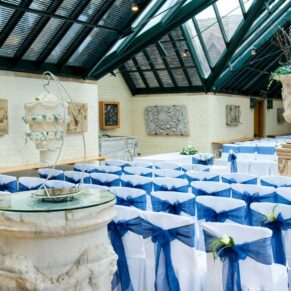 The Wintergarden pre ceremony at Dairy Waddesdon Spring wedding