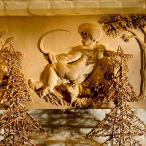 Dairy Waddesdon Christmas wedding details in the Wintergarden