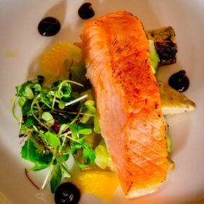 Dairy Waddesdon Christmas wedding starter of salmon