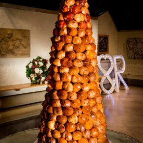 Dairy Waddesdon Christmas wedding cake in the Wintergarden