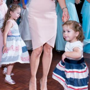 Notley Tythe Barn young wedding guests enjoy the party