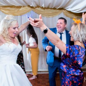 Notley Tythe Barn wedding dancing in full swing