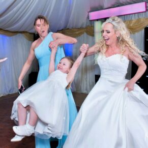 Notley Tythe Barn wedding partying gets serious