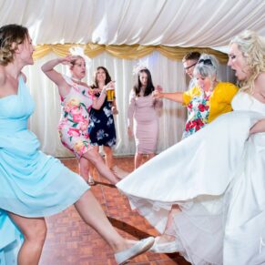 Notley Tythe Barn crazy wedding dancing