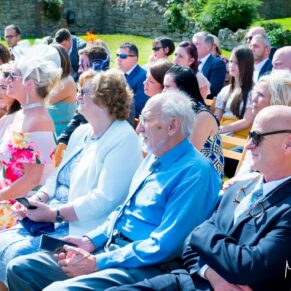 Guests at Notley Tythe Barn wedding