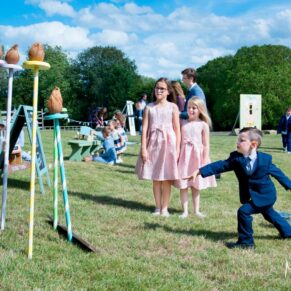 Notley Tythe Barn wedding games laid on for everyone to enjoy