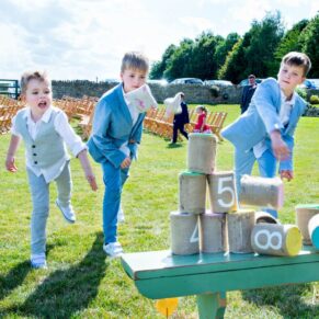 Notley Tythe Barn wedding lawn games for all to enjoy