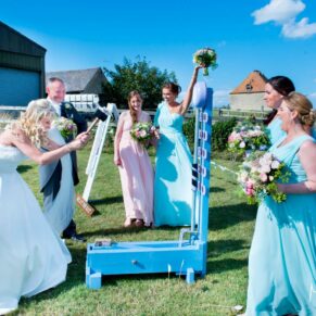Notley Tythe Barn wedding fun and games