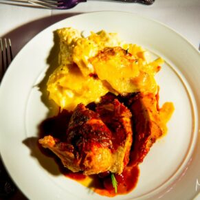 Delicious Notley Tythe Barn wedding food
