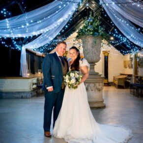 Waddesdon Dairy winter wedding photograph in the Wintergarden