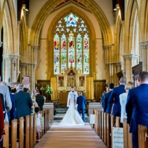 Photography during the ceremony at this Buckinghamshire church wedding