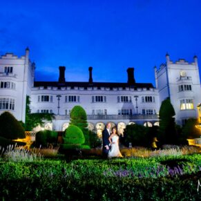 Classic wedding photography in Buckinghamshire at dusk - Danesfield House