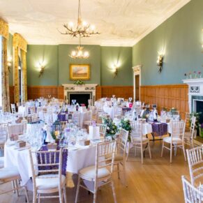 All set for the wedding breakfast Eynsham Hall Christmas celebration