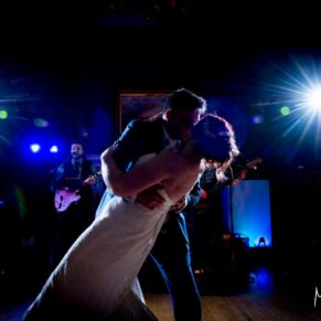 First dance at Eynsham Hall Christmas wedding