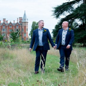 Taplow Court wedding photography of the newlyweds