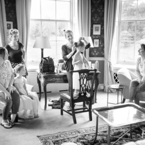 Hartwell House wedding photographs of getting ready