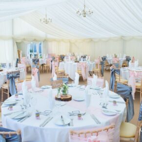Fabulous marquee interiors at Missenden Abbey wedding