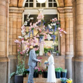 Marylebone Station wedding photography of the newlyweds