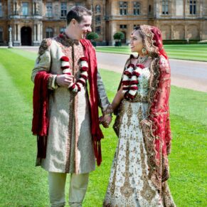 Asian wedding pictures at Waddesdon Manor in Buckinghamshire