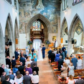 St Mary's Chesham Church wedding ceremony in progress